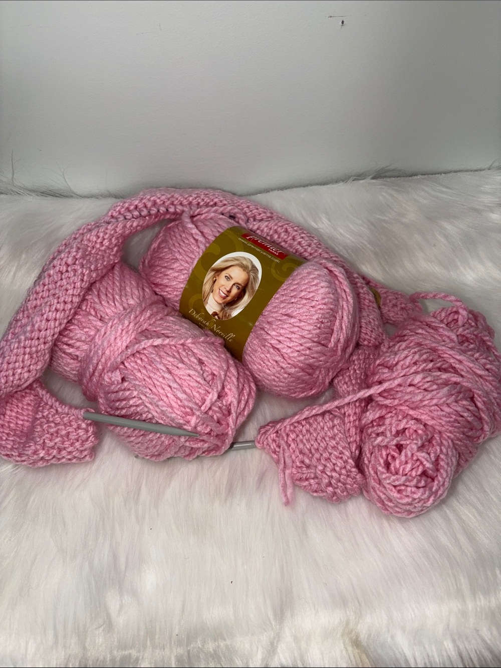 Soft Pink  Knit Yarn - Women's Accessories